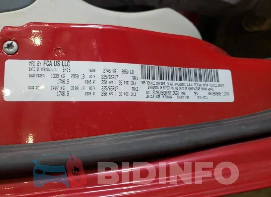 2C4RDGBG8FR713662 Photo# 13