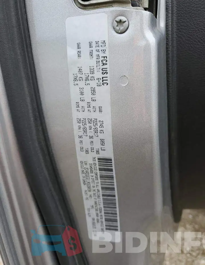 2C4RDGEG1JR328030 Photo# 14