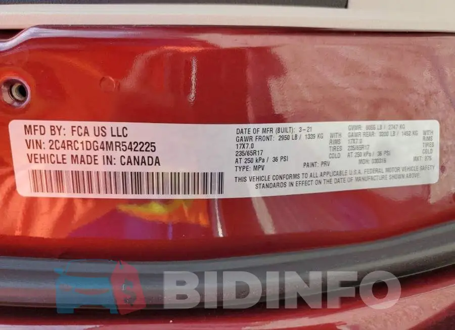 2C4RC1DG4MR542225 Photo# 13