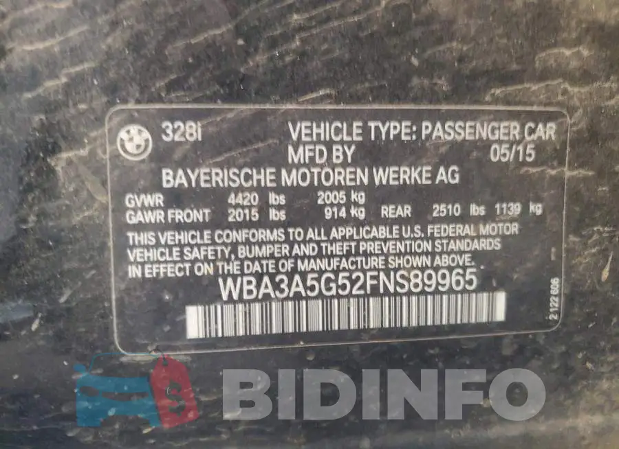 WBA3A5G52FNS89965 Photo# 12