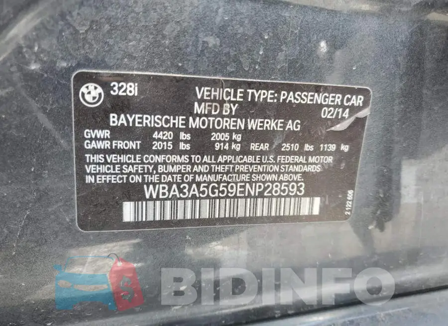 WBA3A5G59ENP28593 Photo# 12