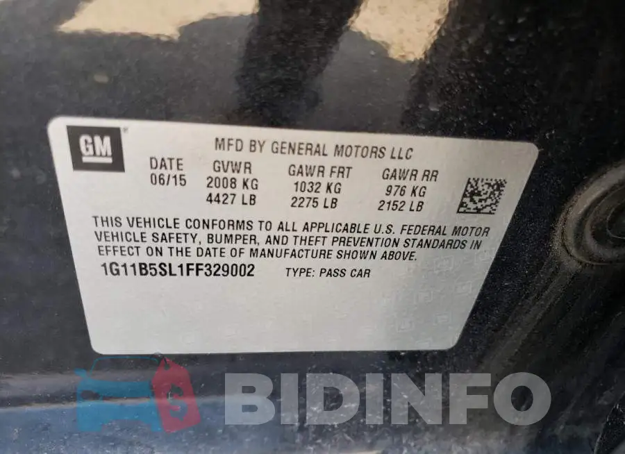 1G11B5SL1FF329002 Photo# 13