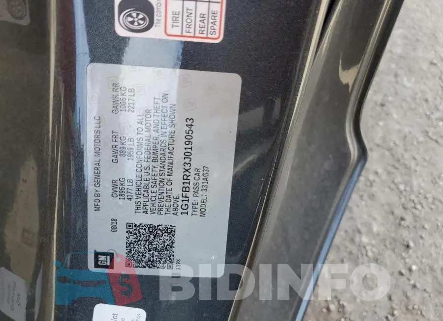 1G1FB1RX3J0190543 Photo# 12