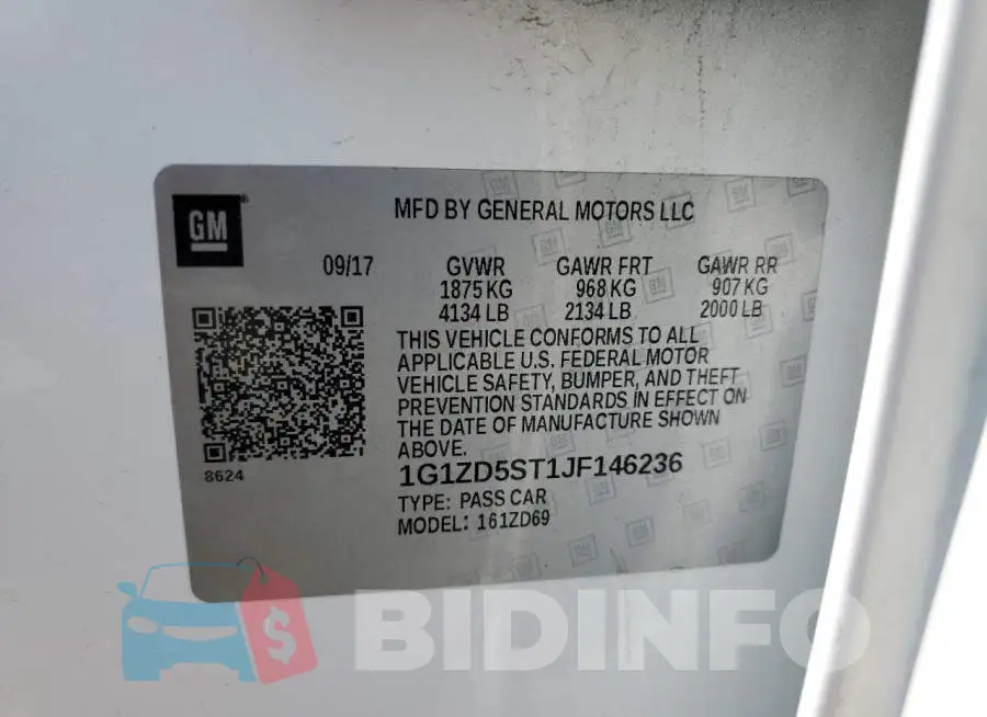 1G1ZD5ST1JF146236 Photo# 12