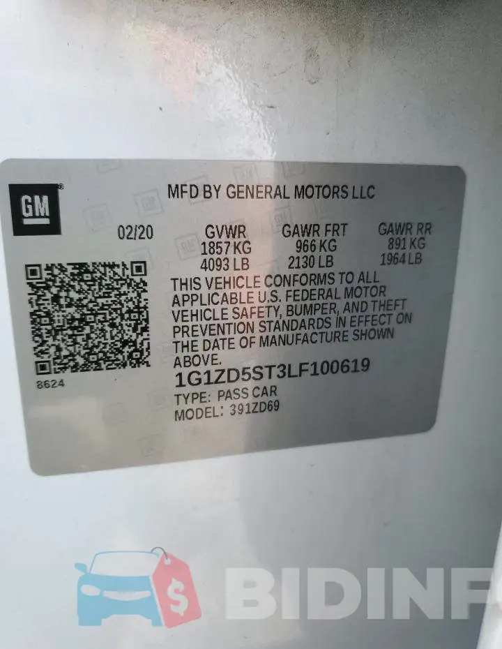 1G1ZD5ST3LF100619 Photo# 12