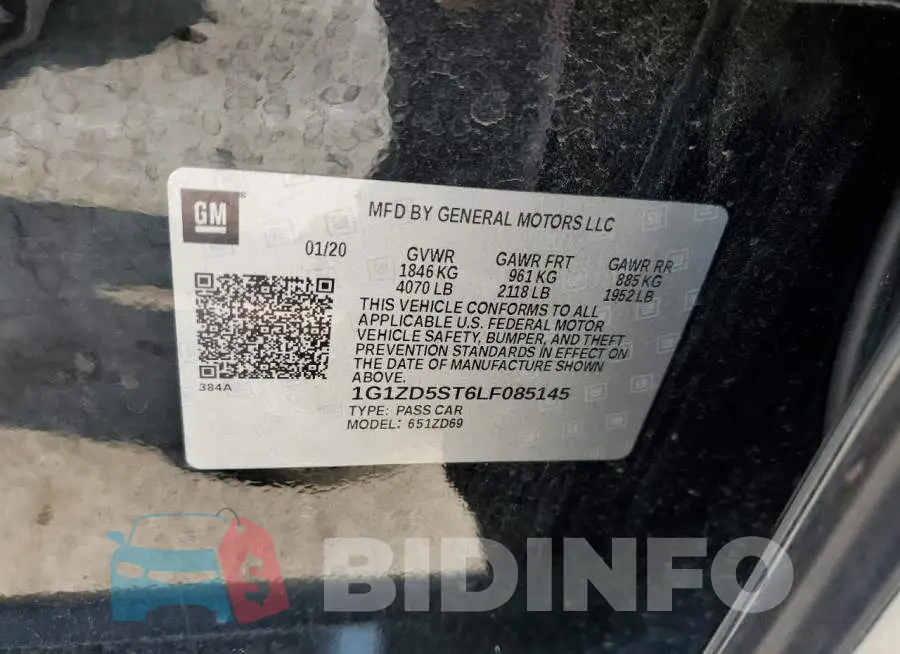 1G1ZD5ST6LF085145 Photo# 12
