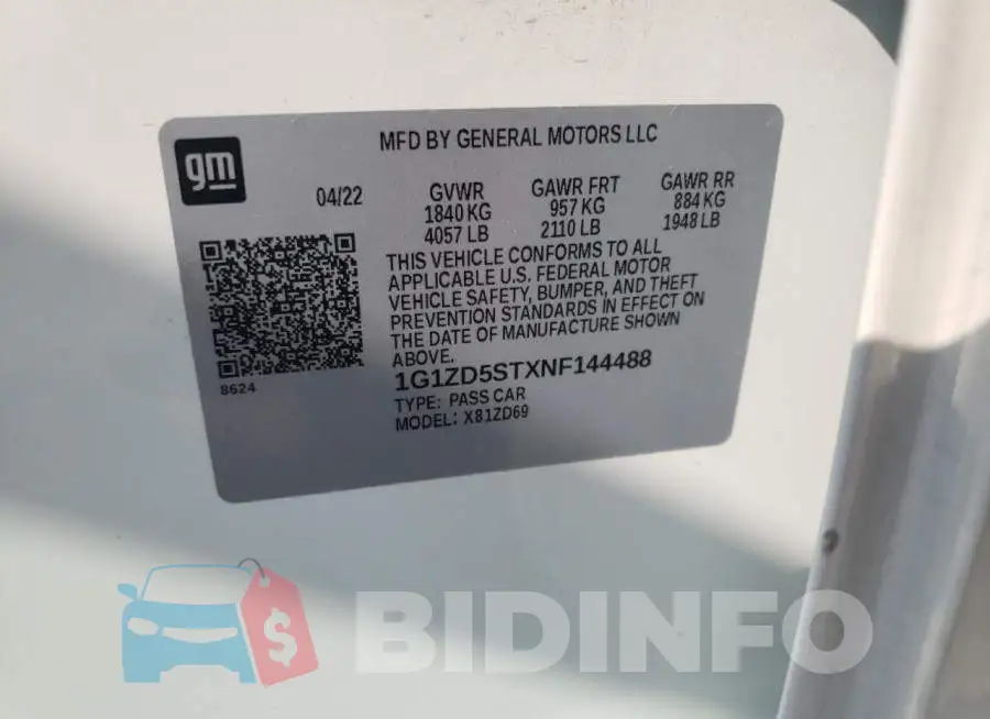 1G1ZD5STXNF144488 Photo# 13