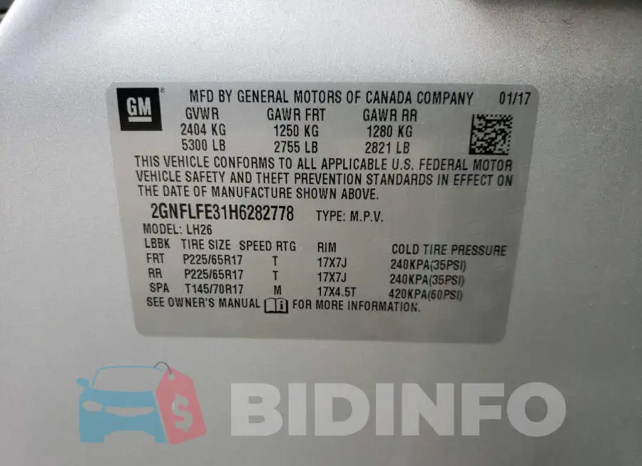 2GNFLFE31H6282778 Photo# 13