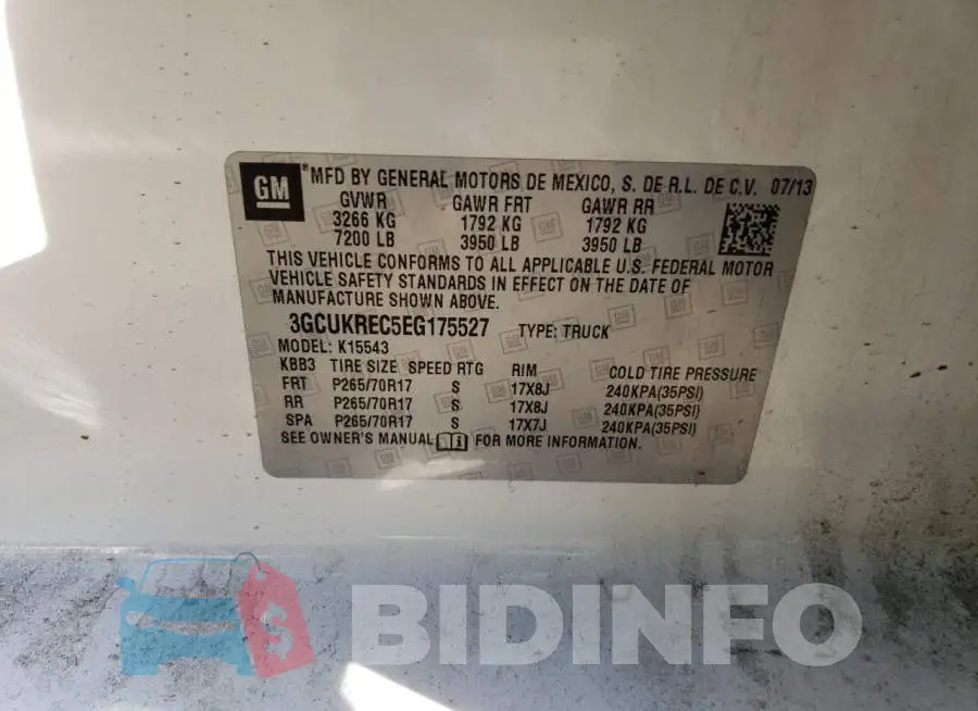 3GCUKREC5EG175527 Photo# 12