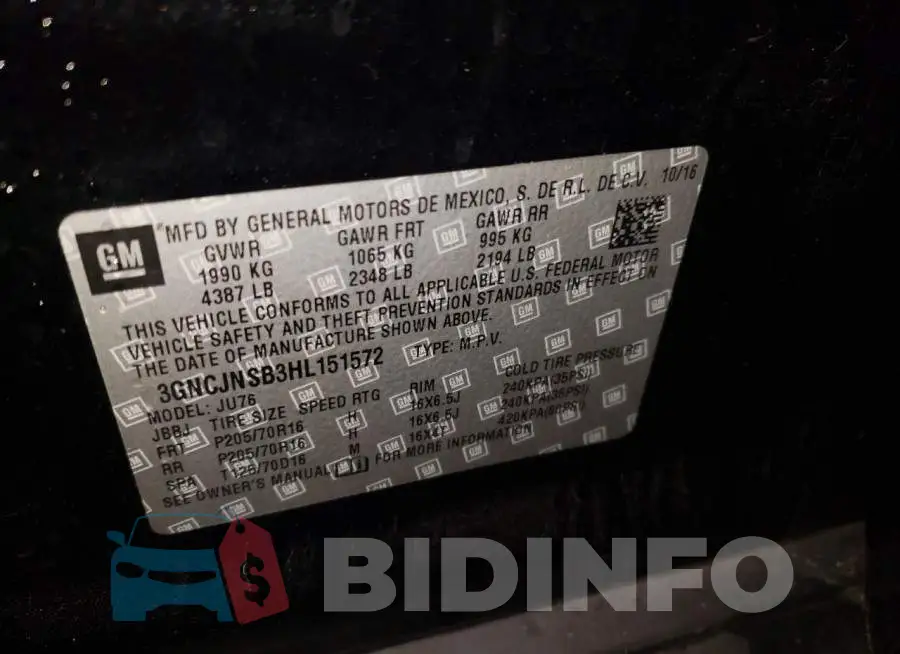 3GNCJNSB3HL151572 Photo# 13