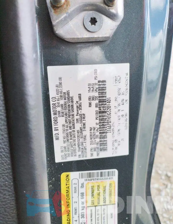 1FA6P8TH1G5201401 Photo# 12