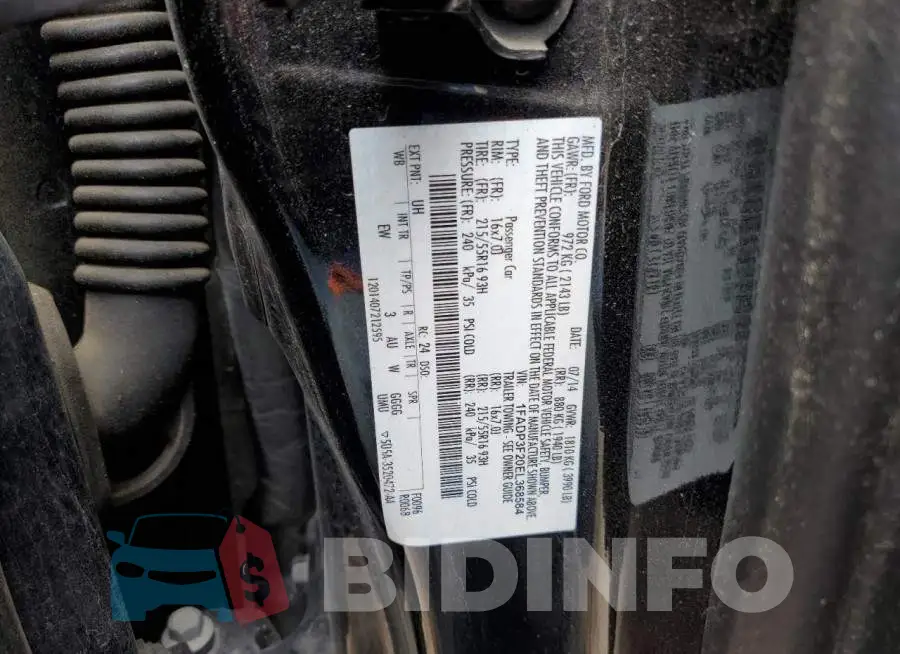 1FADP3F20EL368584 Photo# 12