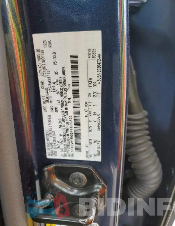 1FTEW1EG5FFB89329 Photo# 12