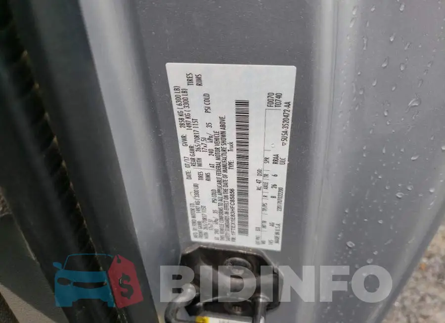1FTEX1E83HFC85856 Photo# 12