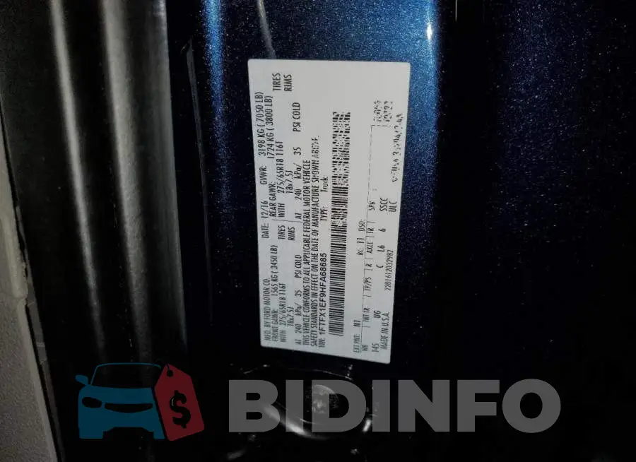 1FTFX1EF9HFA68685 Photo# 12