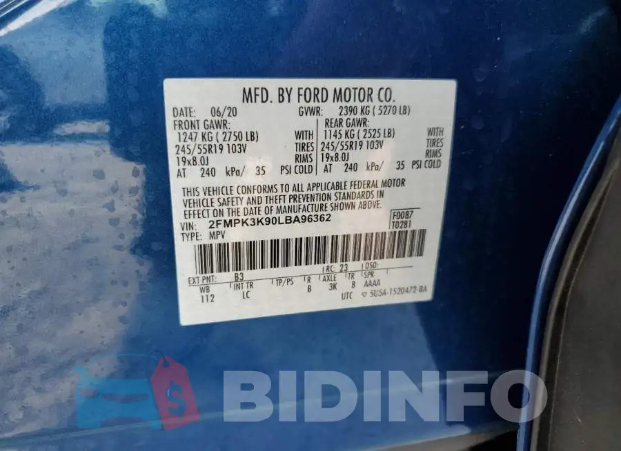 2FMPK3K90LBA96362 Photo# 14