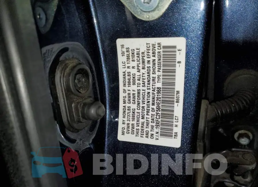 19XFC2F56HE201968 Photo# 12