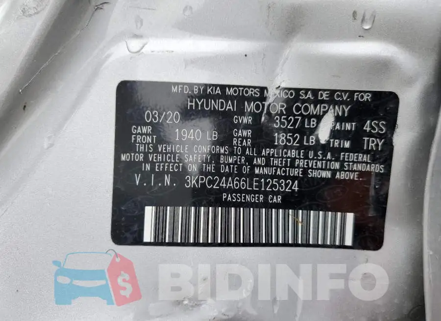 3KPC24A66LE125324 Photo# 12