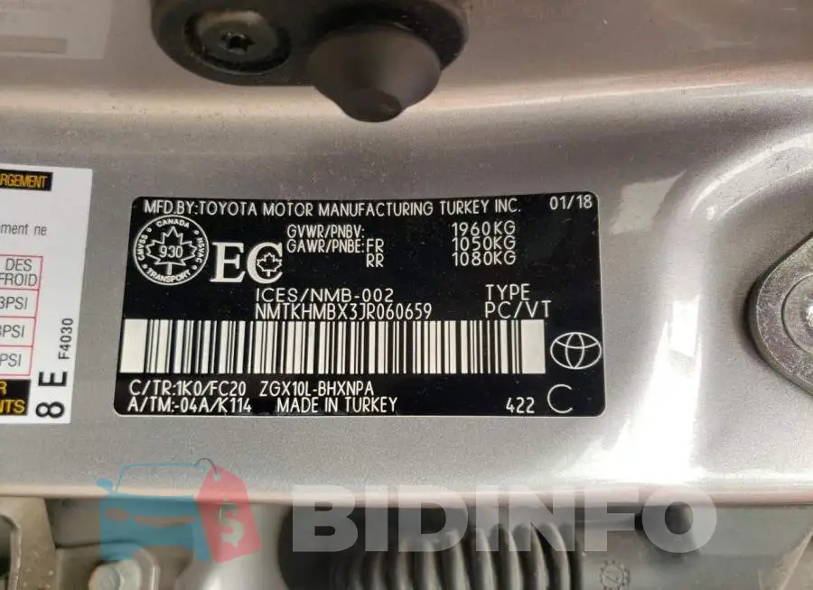 NMTKHMBX3JR060659 Photo# 13