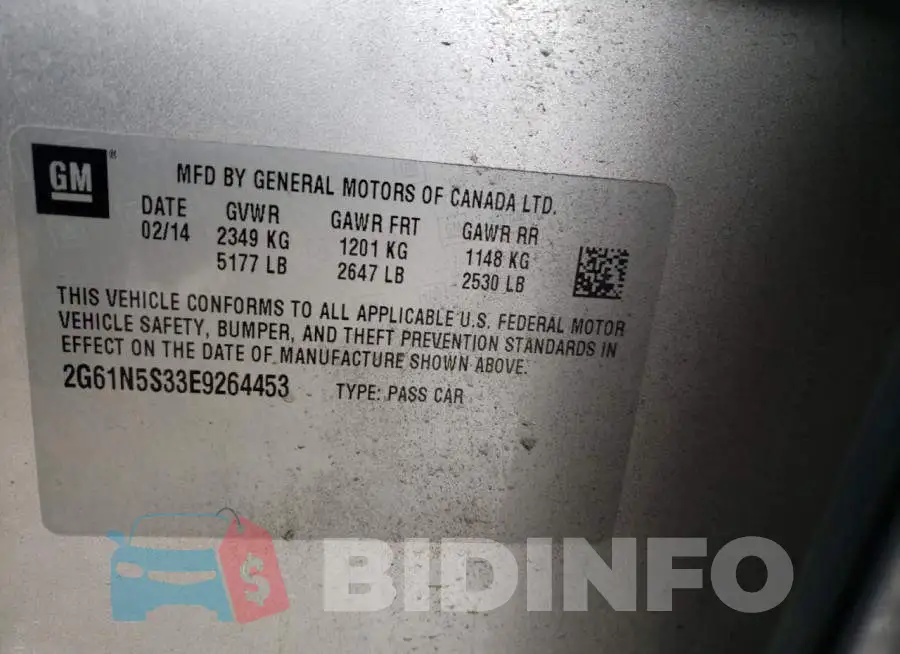 2G61N5S33E9264453 Photo# 13