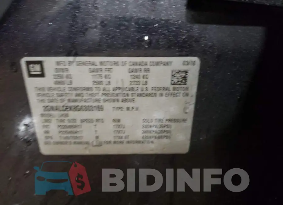 2GNALCEK8G6303169 Photo# 14