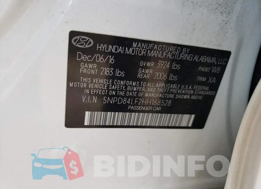5NPD84LF2HH168528 Photo# 12