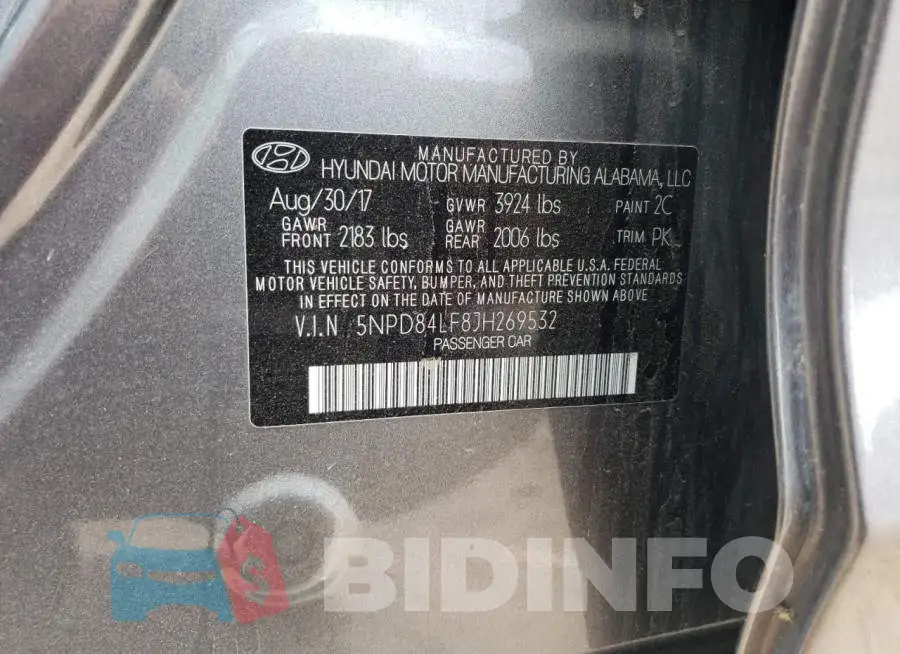 5NPD84LF8JH269532 Photo# 13