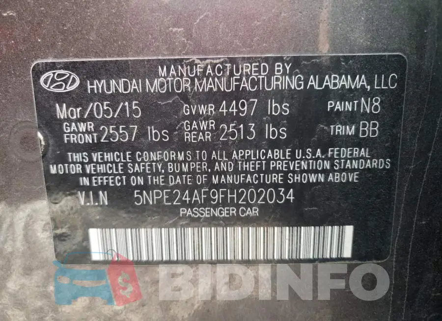 5NPE24AF9FH202034 Photo# 12