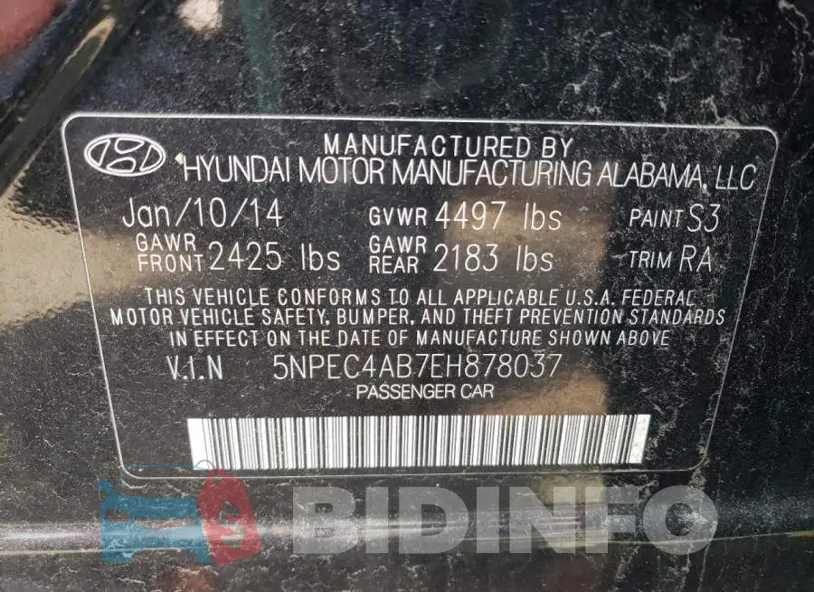 5NPEC4AB7EH878037 Photo# 13