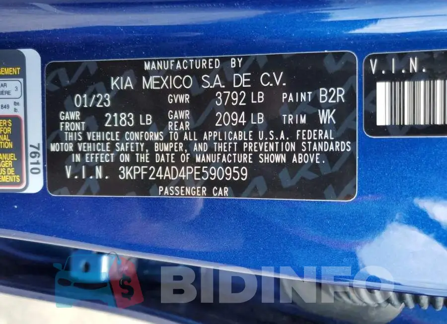 3KPF24AD4PE590959 Photo# 12