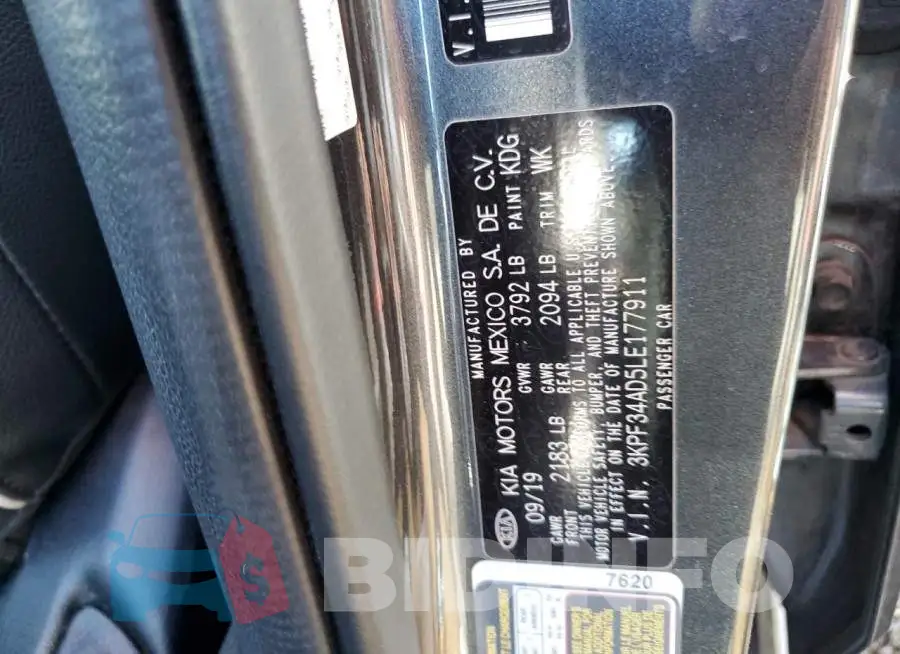 3KPF34AD5LE177911 Photo# 12