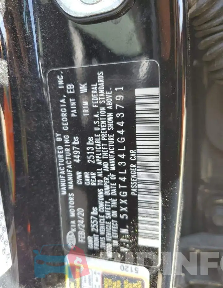 5XXGT4L34LG443791 Photo# 12