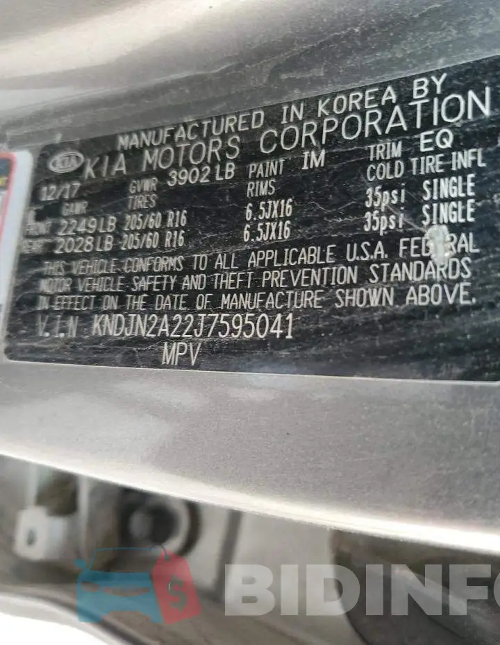 KNDJN2A22J7595041 Photo# 12