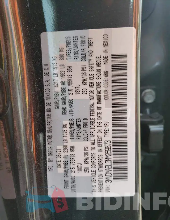3MVDMABL3MM269873 Photo# 14