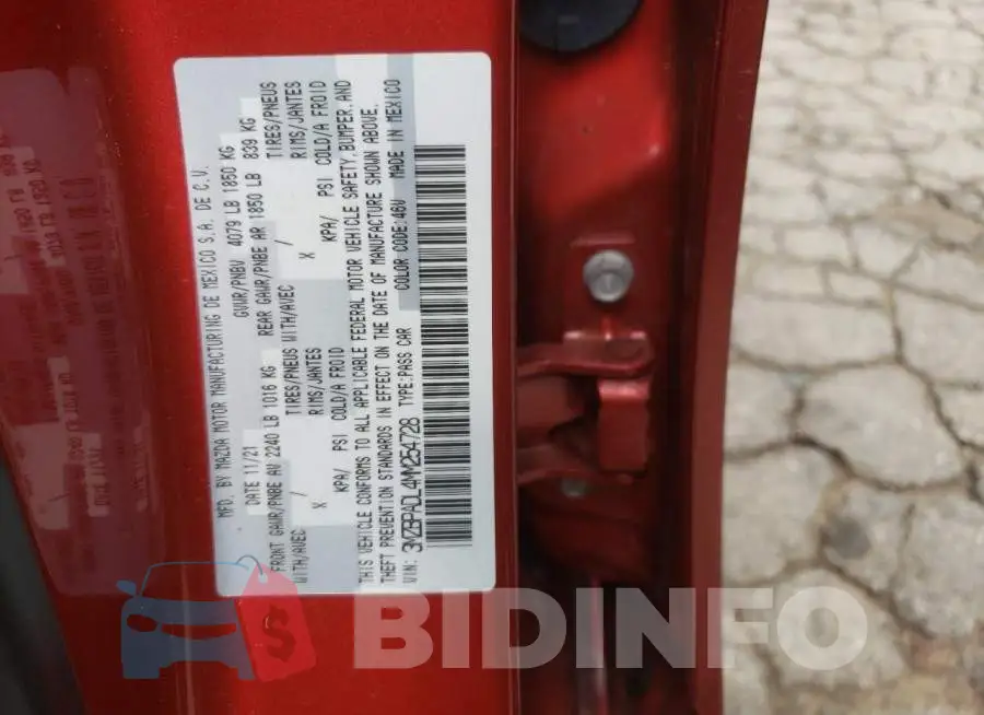3MZBPADL4MM254728 Photo# 12