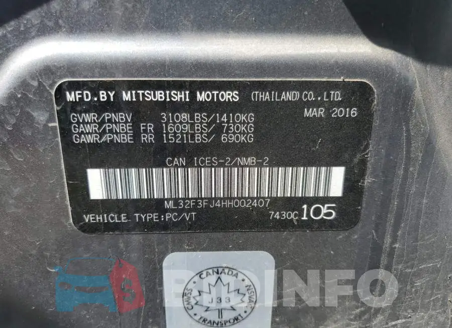 ML32F3FJ4HH002407 Photo# 12