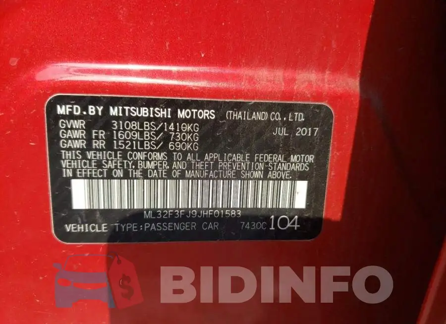 ML32F3FJ9JHF01583 Photo# 12