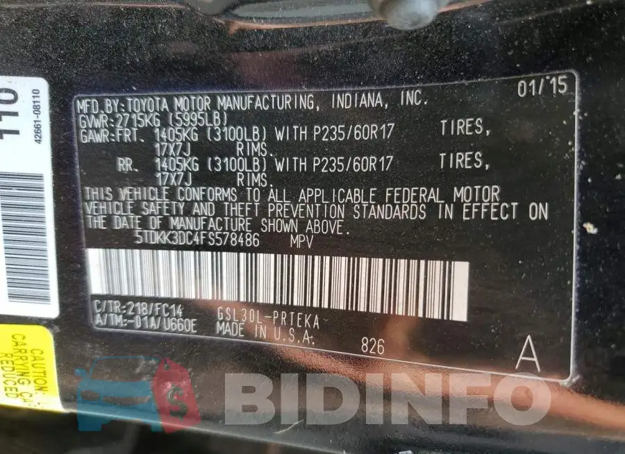 5TDKK3DC4FS578486 Photo# 14