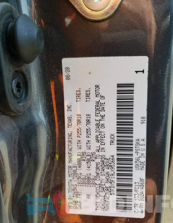 5TFDY5F19LX953664 Photo# 13