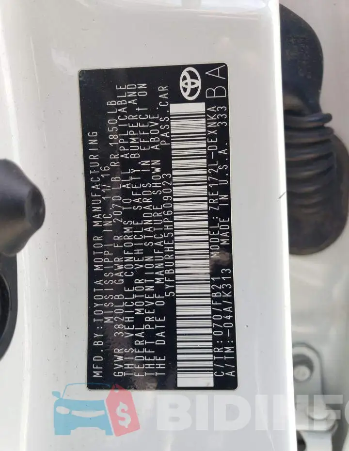 5YFBURHE5HP609023 Photo# 12