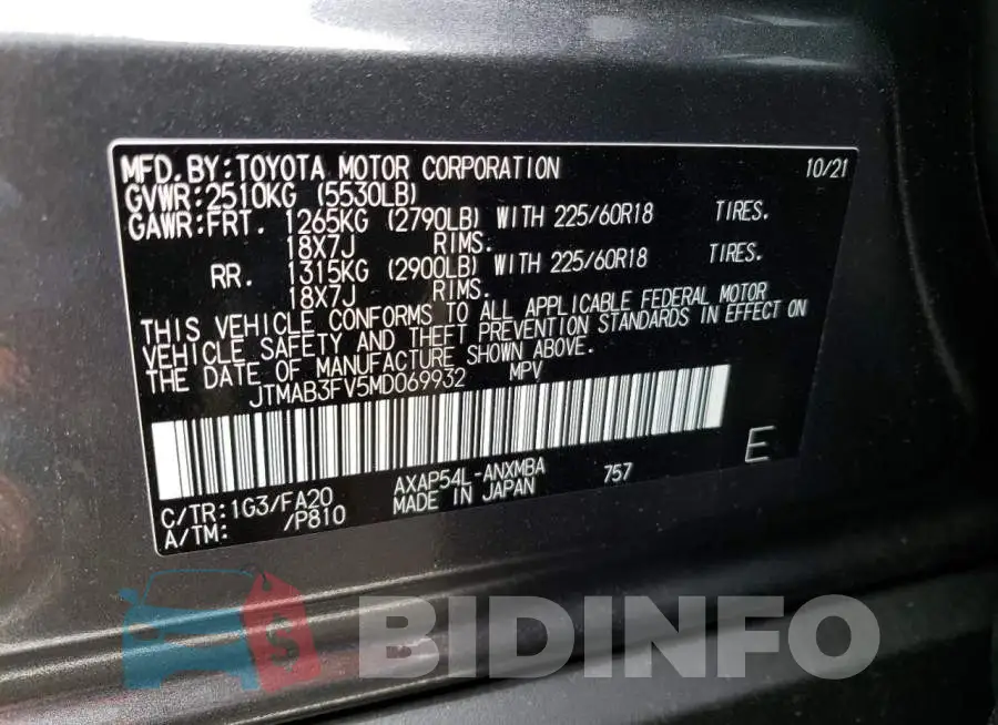 JTMAB3FV5MD069932 Photo# 14