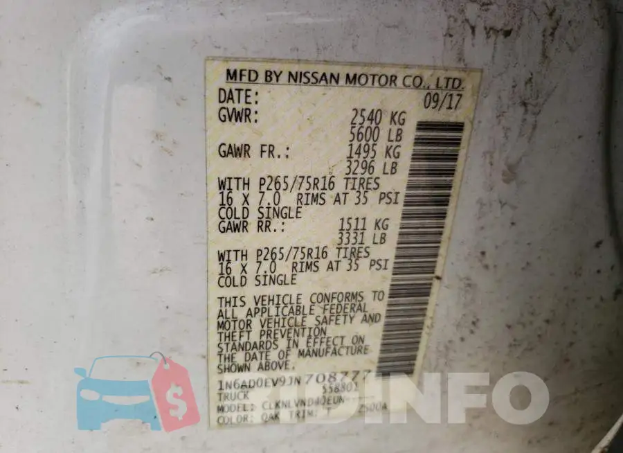 1N6AD0EV9JN708777 Photo# 12