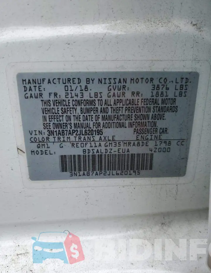 3N1AB7AP2JL620195 Photo# 12