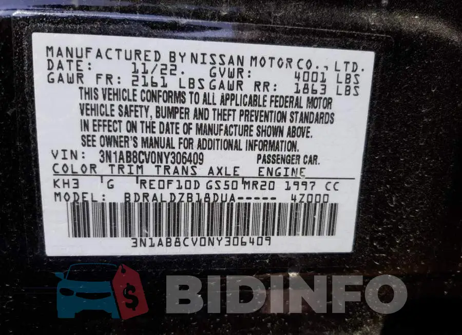 3N1AB8CV0NY306409 Photo# 12