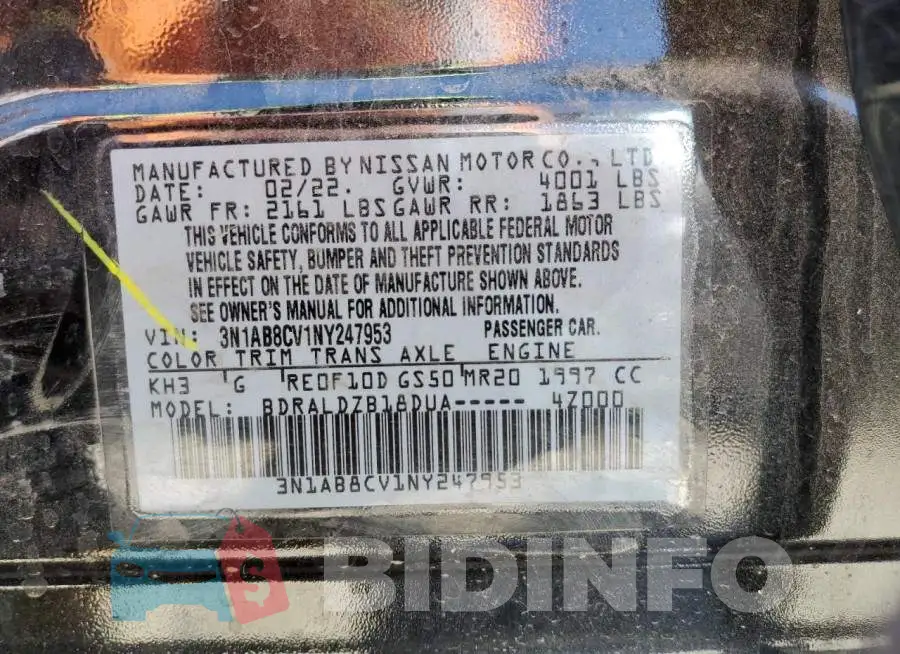 3N1AB8CV1NY247953 Photo# 12