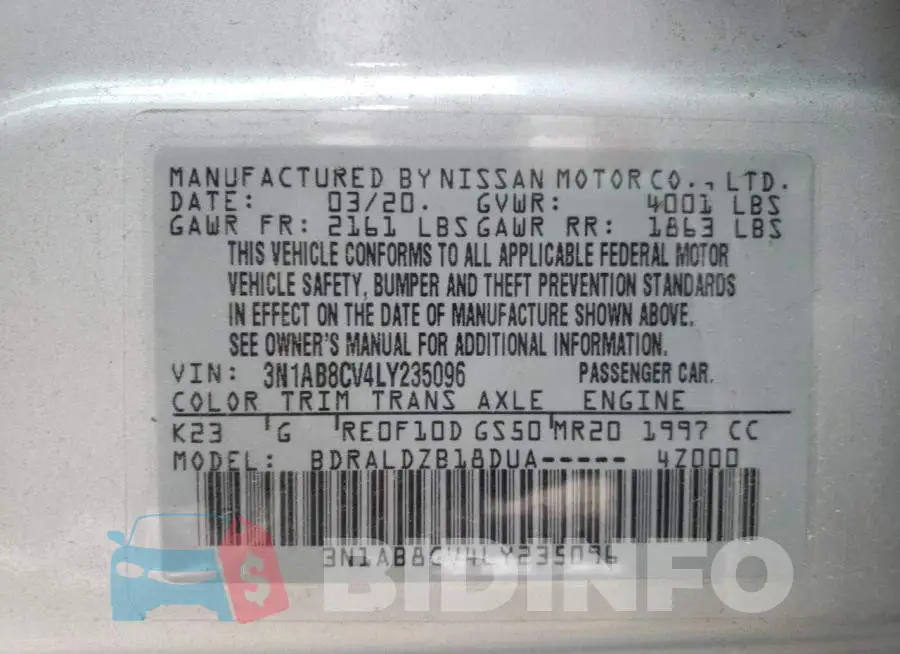 3N1AB8CV4LY235096 Photo# 12