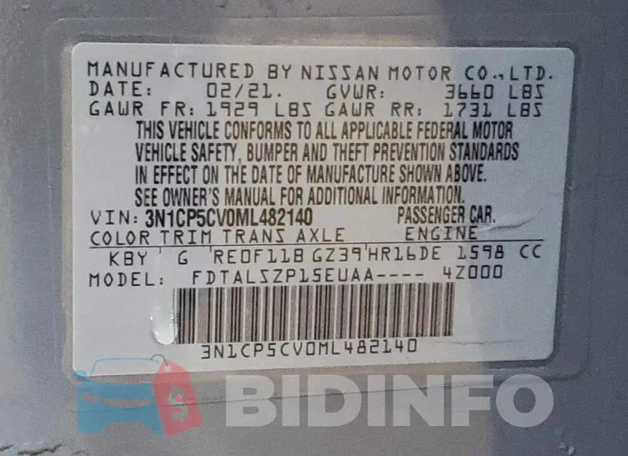 3N1CP5CV0ML482140 Photo# 12