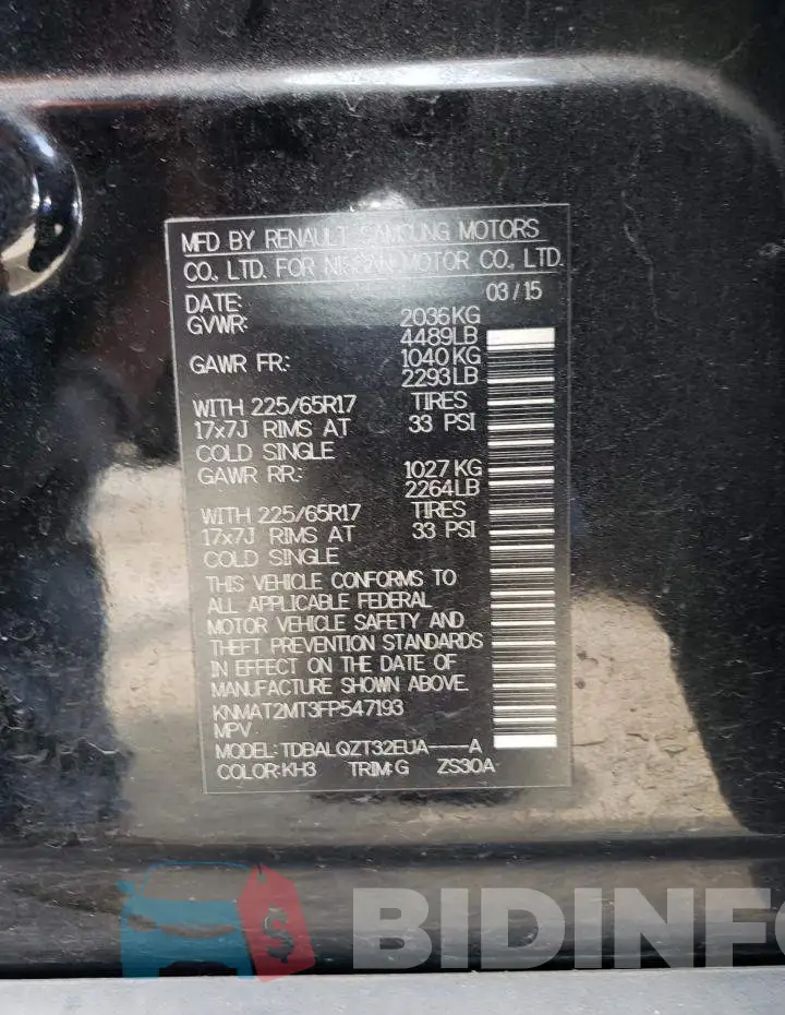 KNMAT2MT3FP547193 Photo# 13