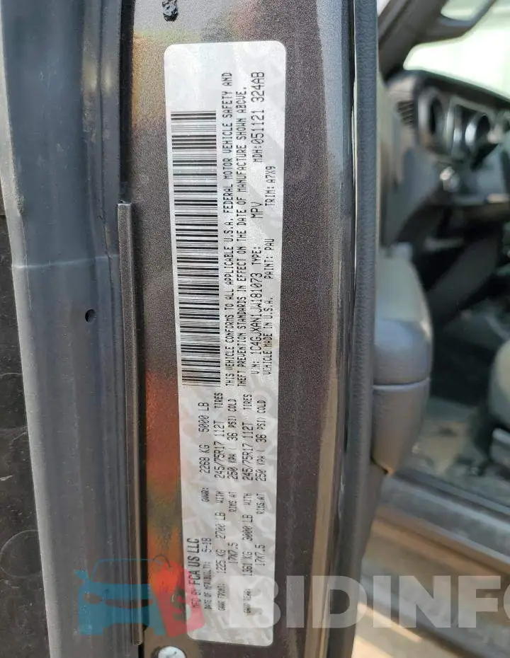 1C4GJXAN1JW181073 Photo# 12