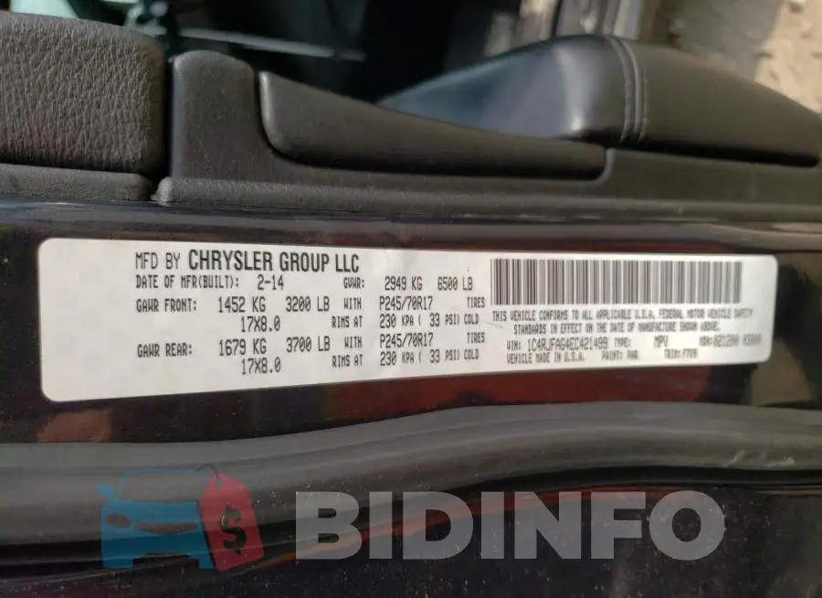 1C4RJFAG4EC421499 Photo# 13